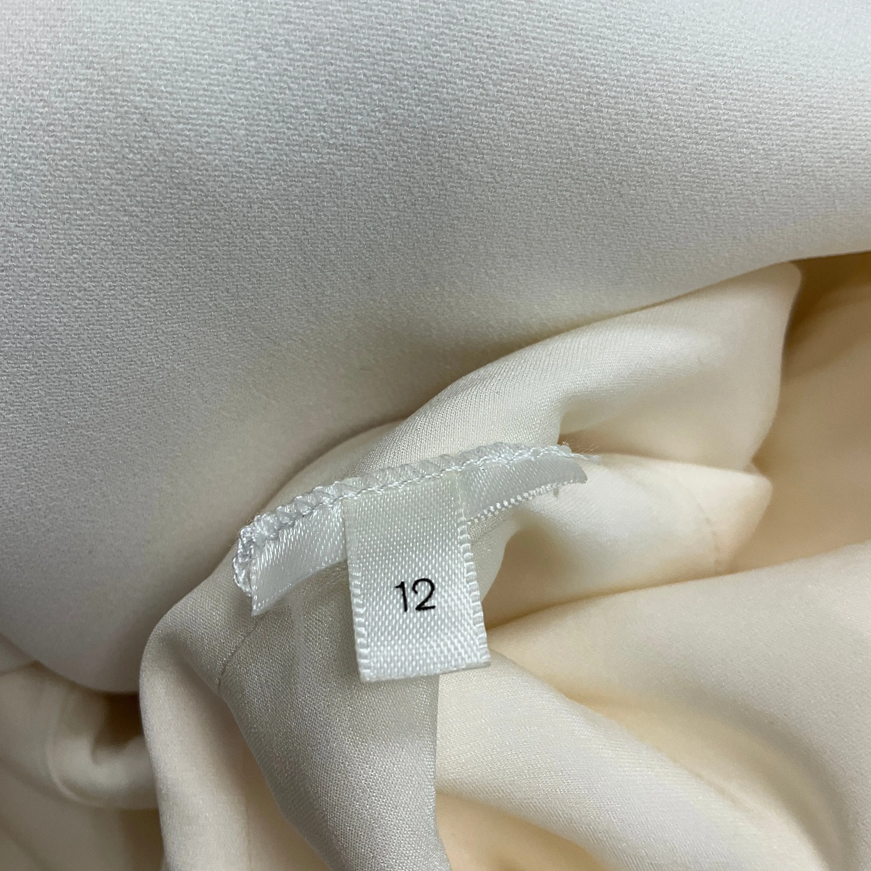 The Row Ecru Long Crepe Blazer