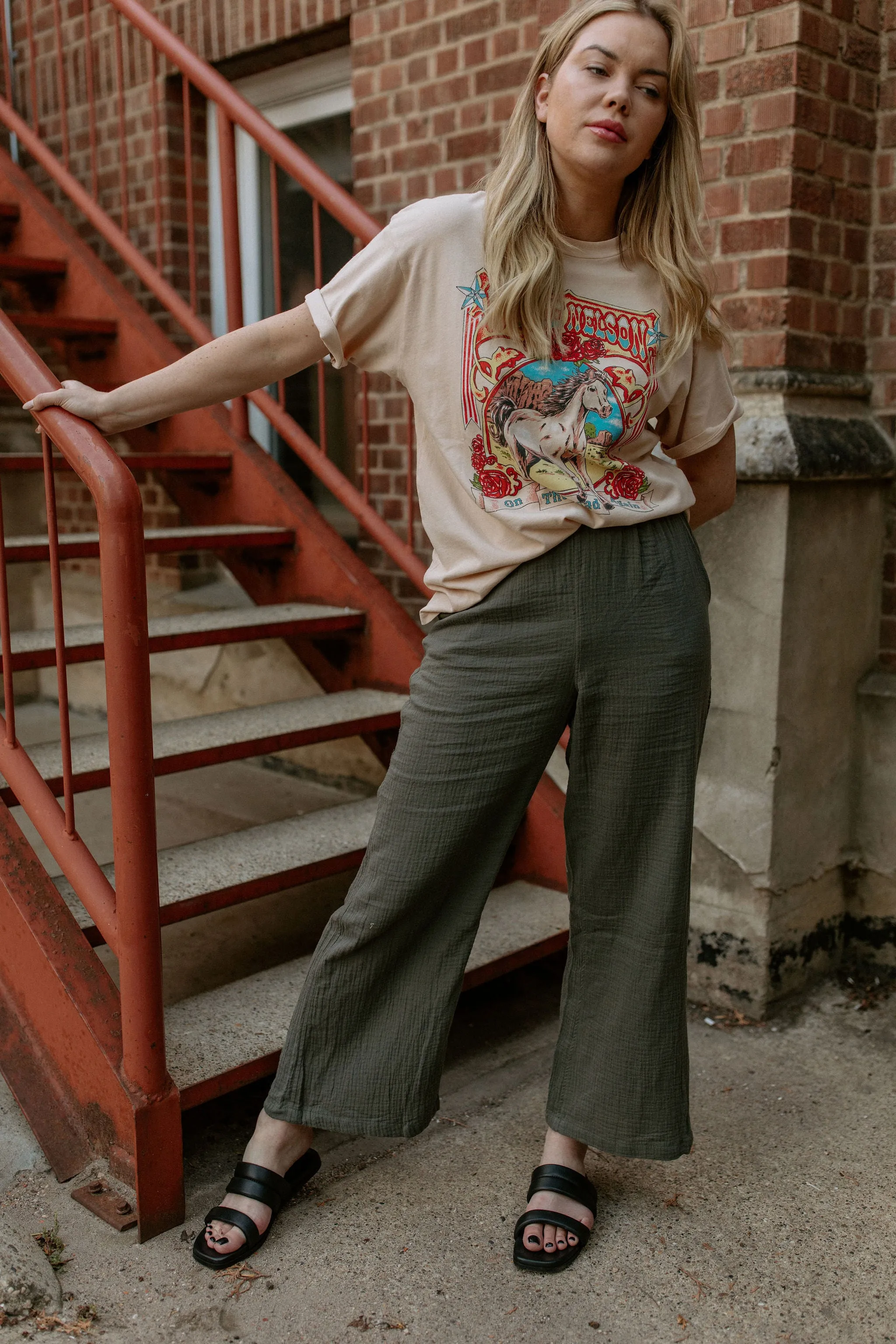 The Willie Nelson On The Road Again Tee by Daydreamer