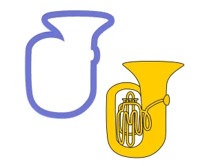 Tuba Cookie Cutter