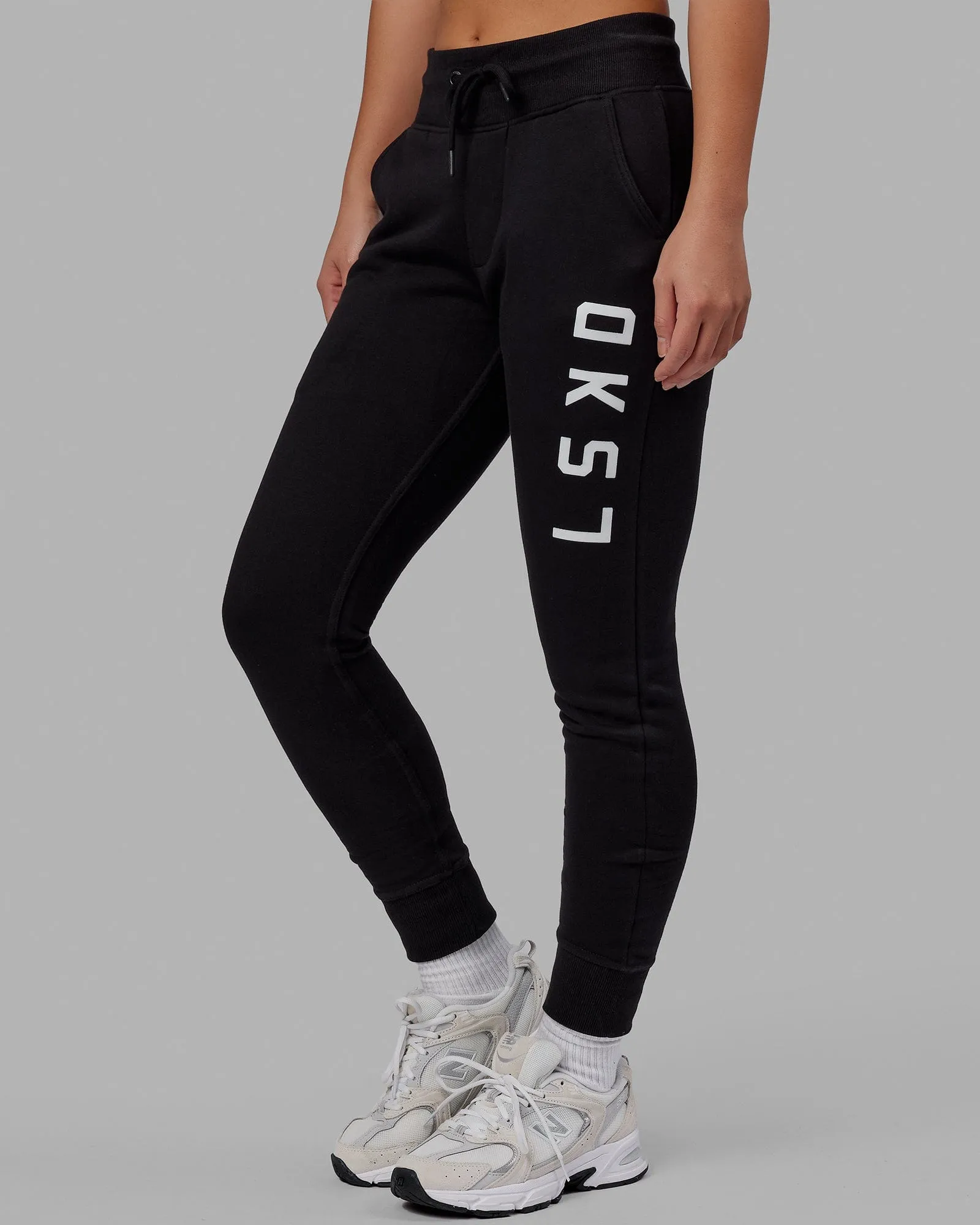 Unisex Structure Track Pants - Black-White