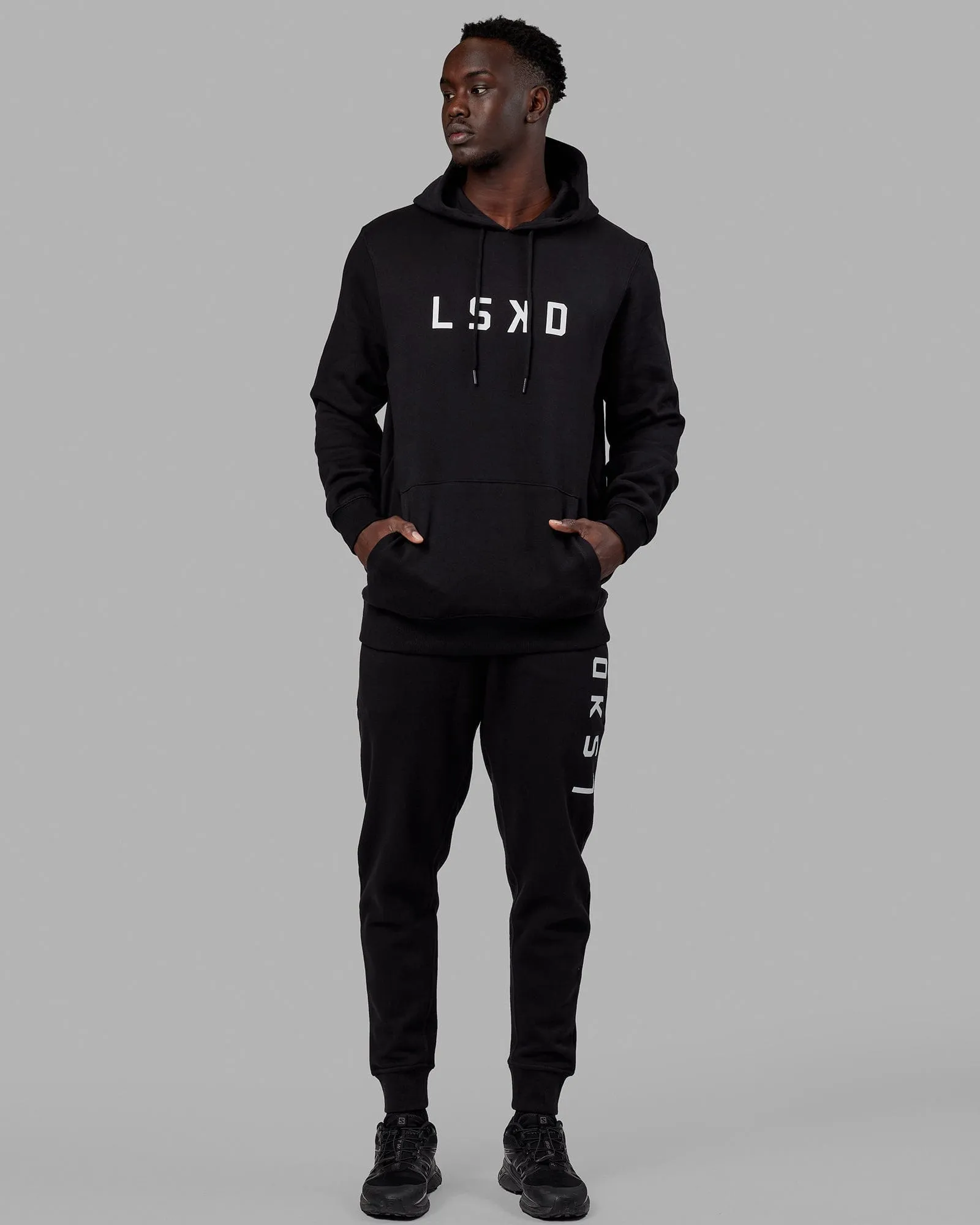 Unisex Structure Track Pants - Black-White