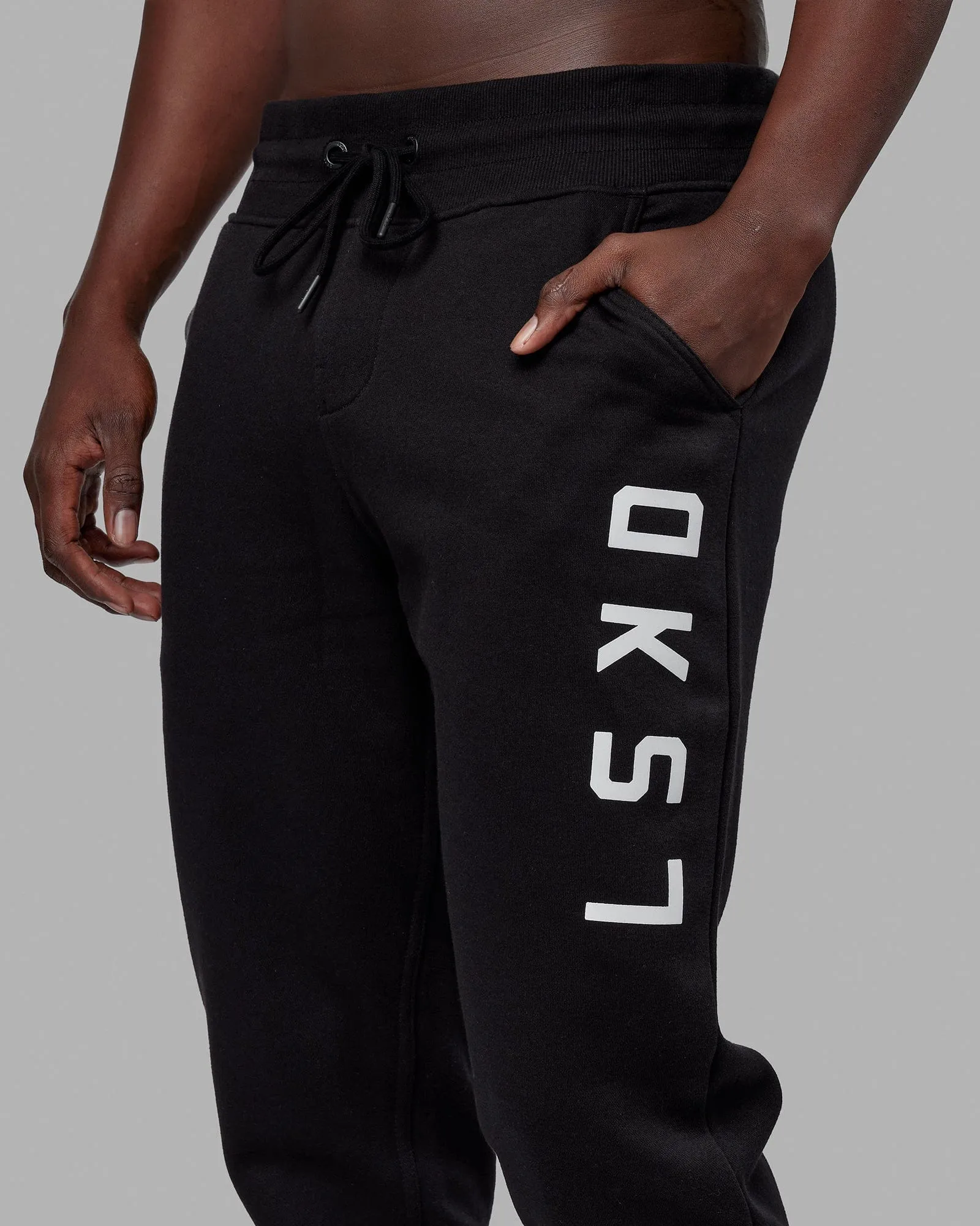 Unisex Structure Track Pants - Black-White