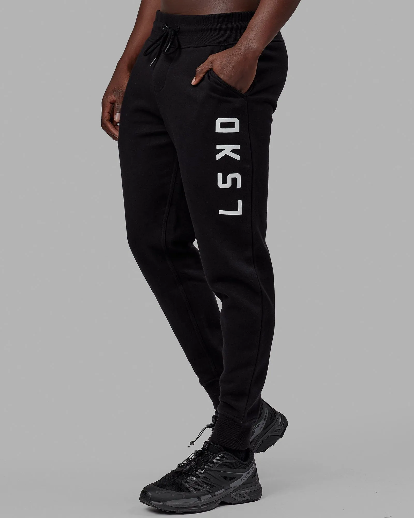 Unisex Structure Track Pants - Black-White