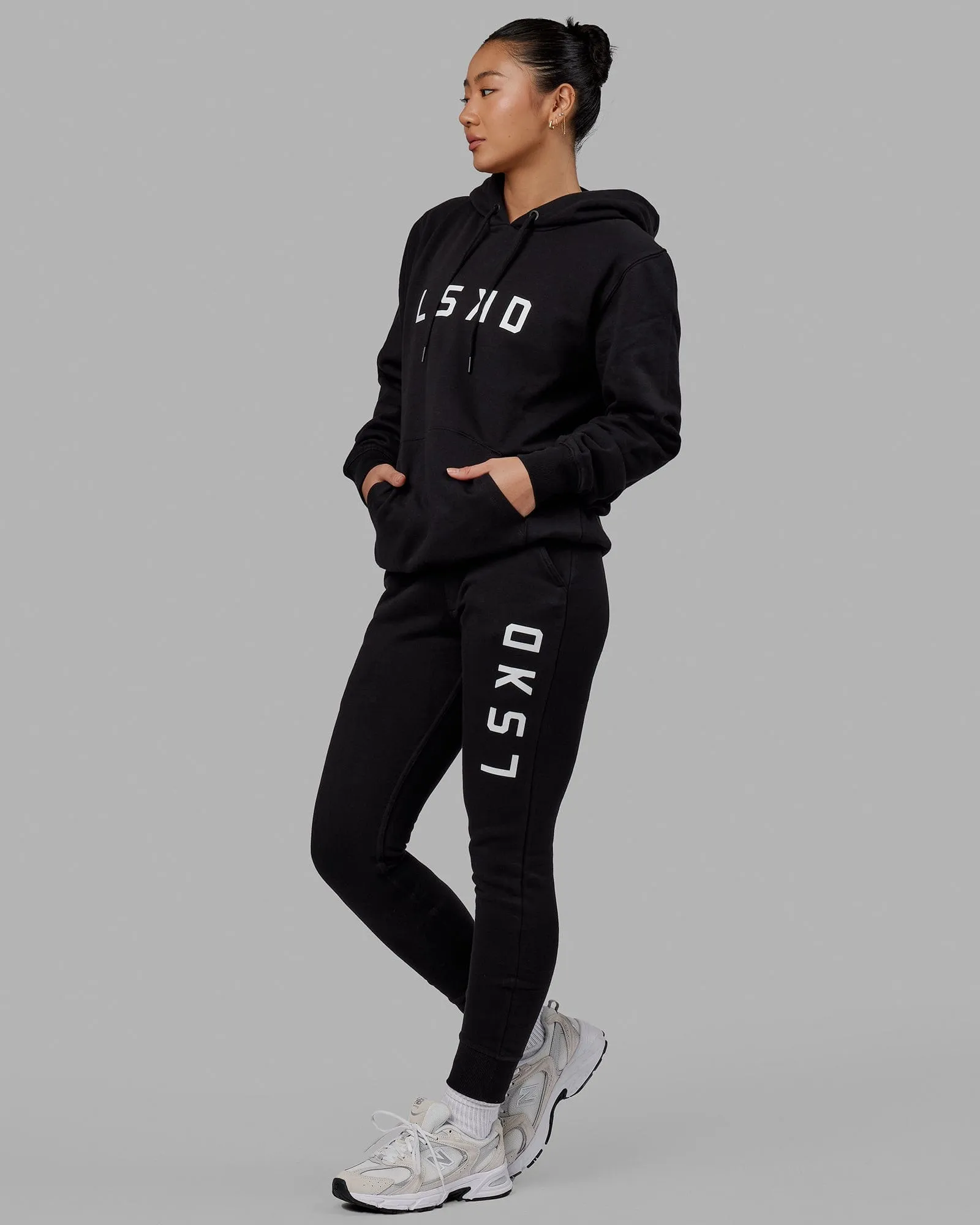 Unisex Structure Track Pants - Black-White