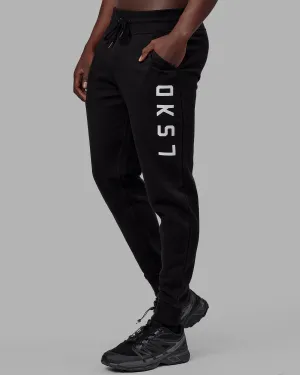 Unisex Structure Track Pants - Black-White