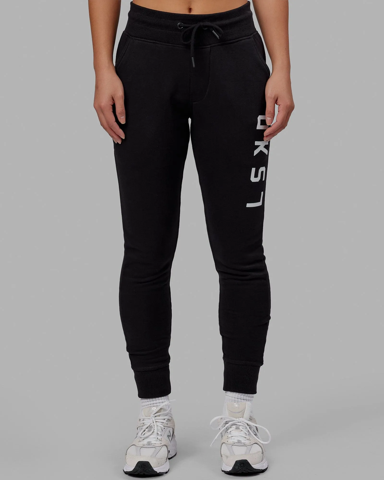 Unisex Structure Track Pants - Black-White