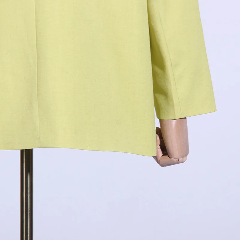V-neck Three-Dimensional Floral Stitching Design Blazer