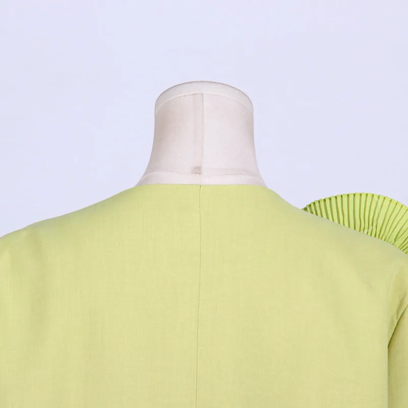 V-neck Three-Dimensional Floral Stitching Design Blazer