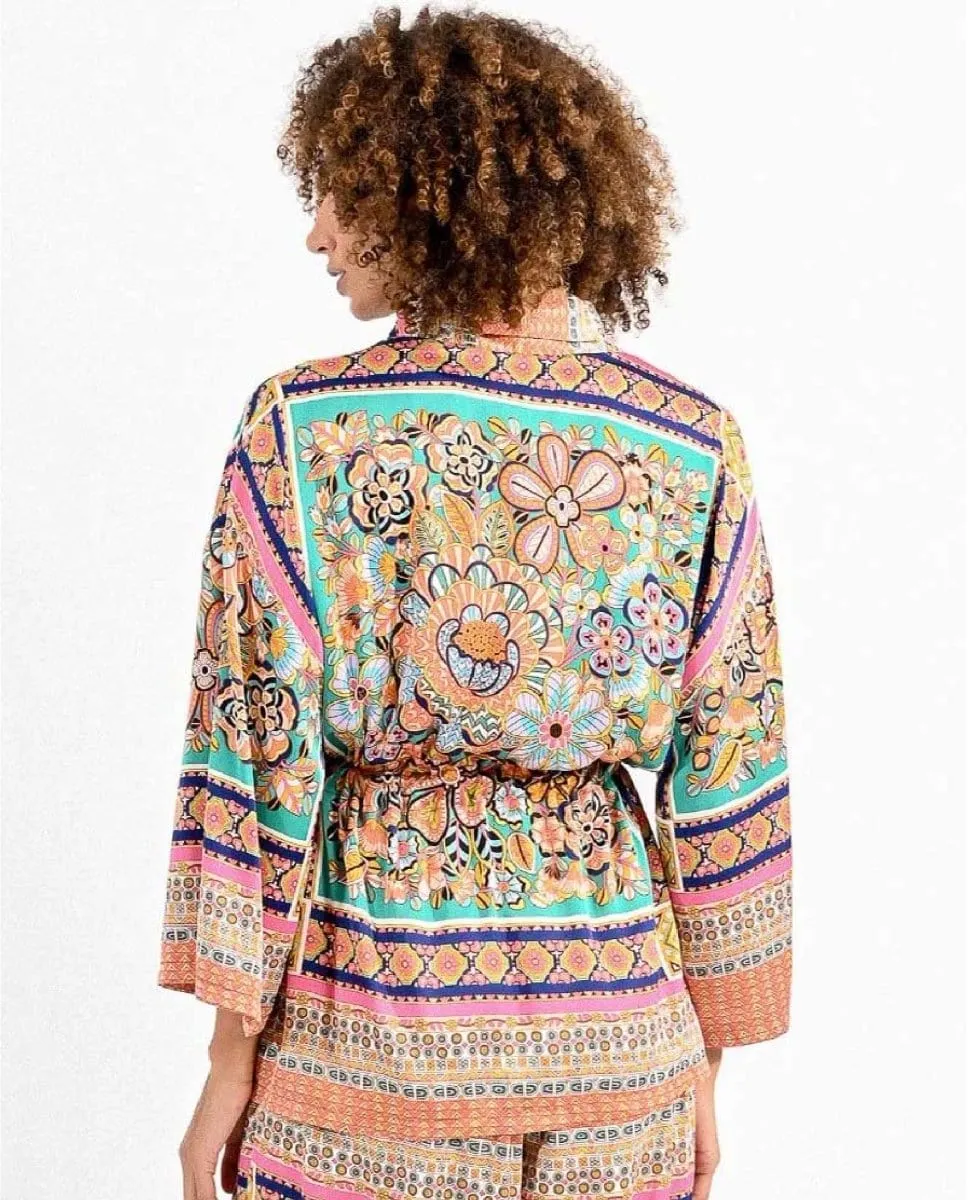 Vacay Tie Bright Kimono