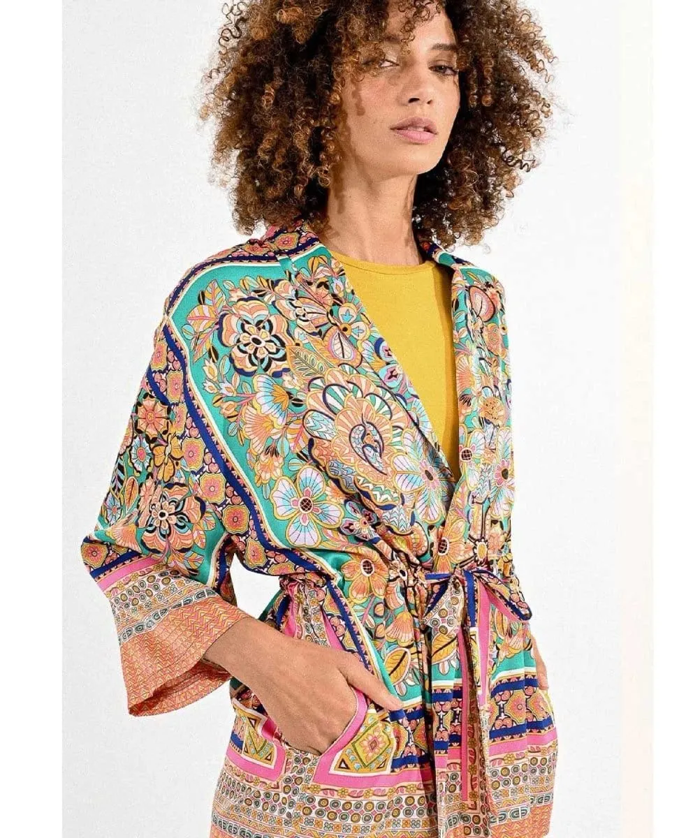 Vacay Tie Bright Kimono
