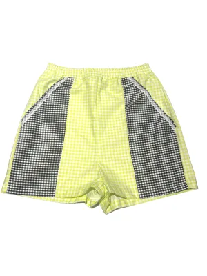 VALENTINA - Elastic Waist Band Shorts - Gingham