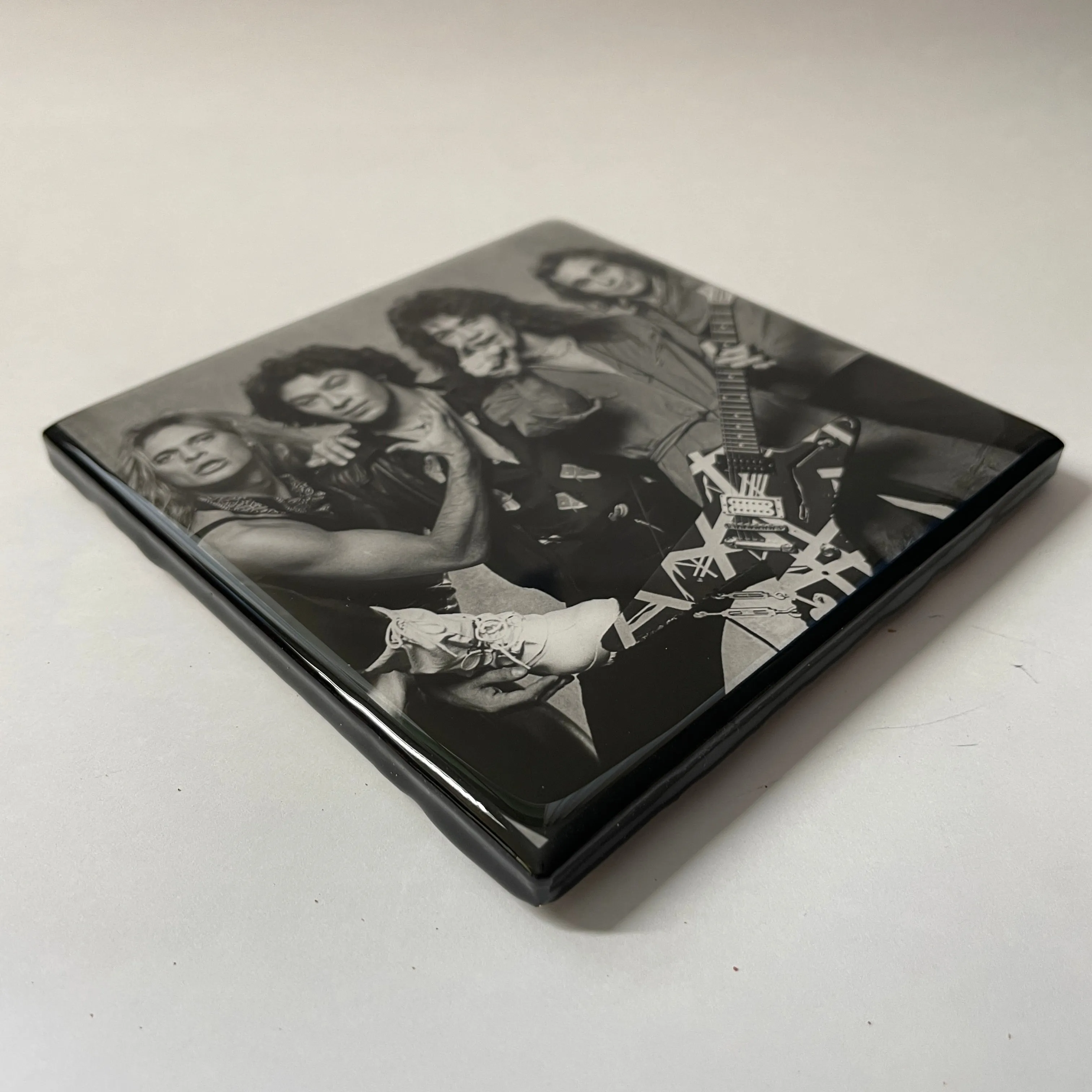 VAN HALEN Coaster Band Photo Ceramic Tile