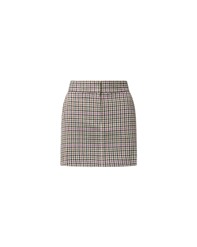 VERONICA BEARD Elara Plaid Mini Skirt
