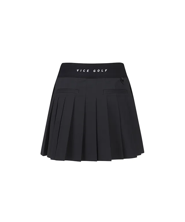 Vice Golf Atelier Women's Essential Pleat Skirt - Black
