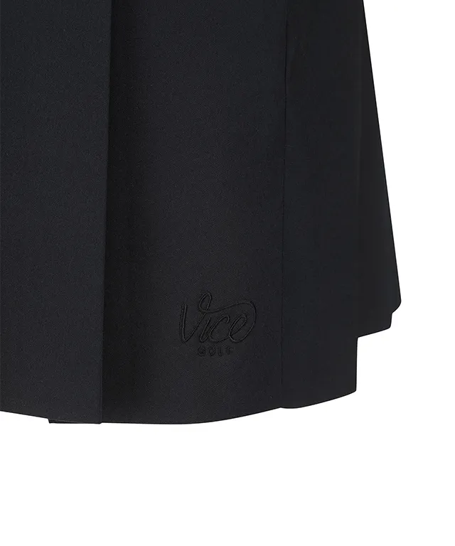 Vice Golf Atelier Women's Essential Pleat Skirt - Black