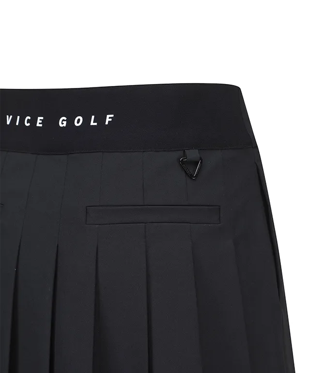 Vice Golf Atelier Women's Essential Pleat Skirt - Black
