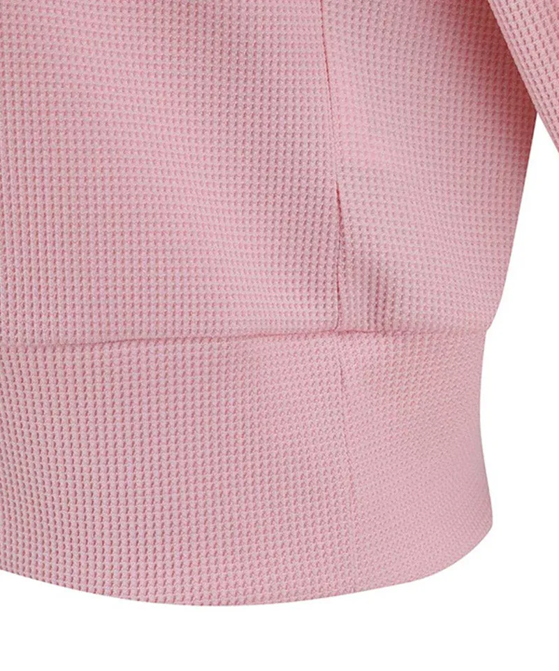 Vice Golf Atelier Women's Textured Collared Long Sleeve T-Shirt - Pink
