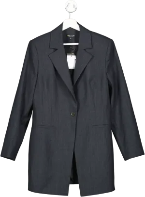 Whistles Grey Mia Elongated Waist Blazer UK 14
