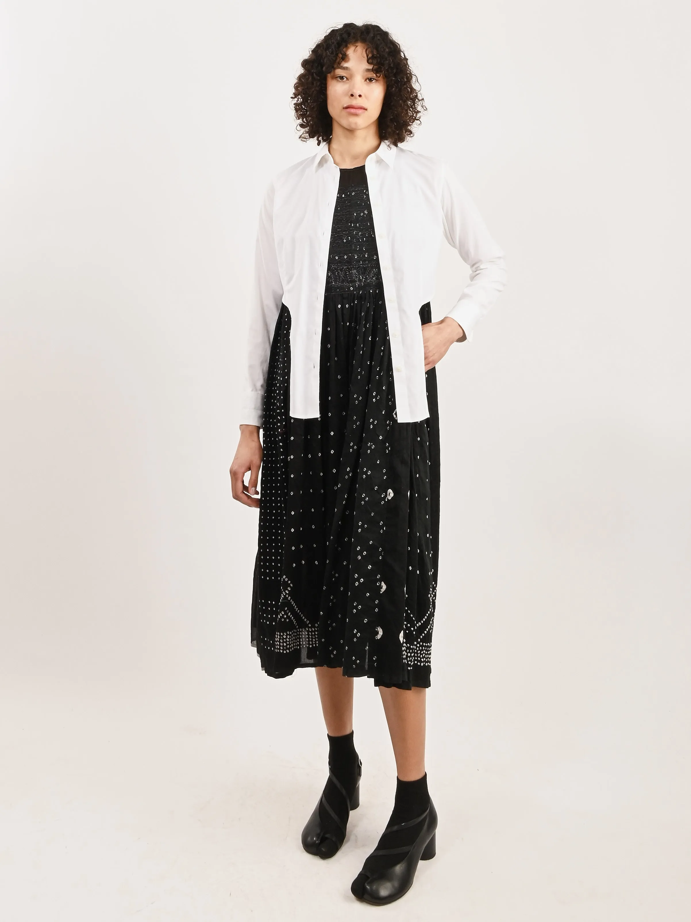 White Arch Button-Up