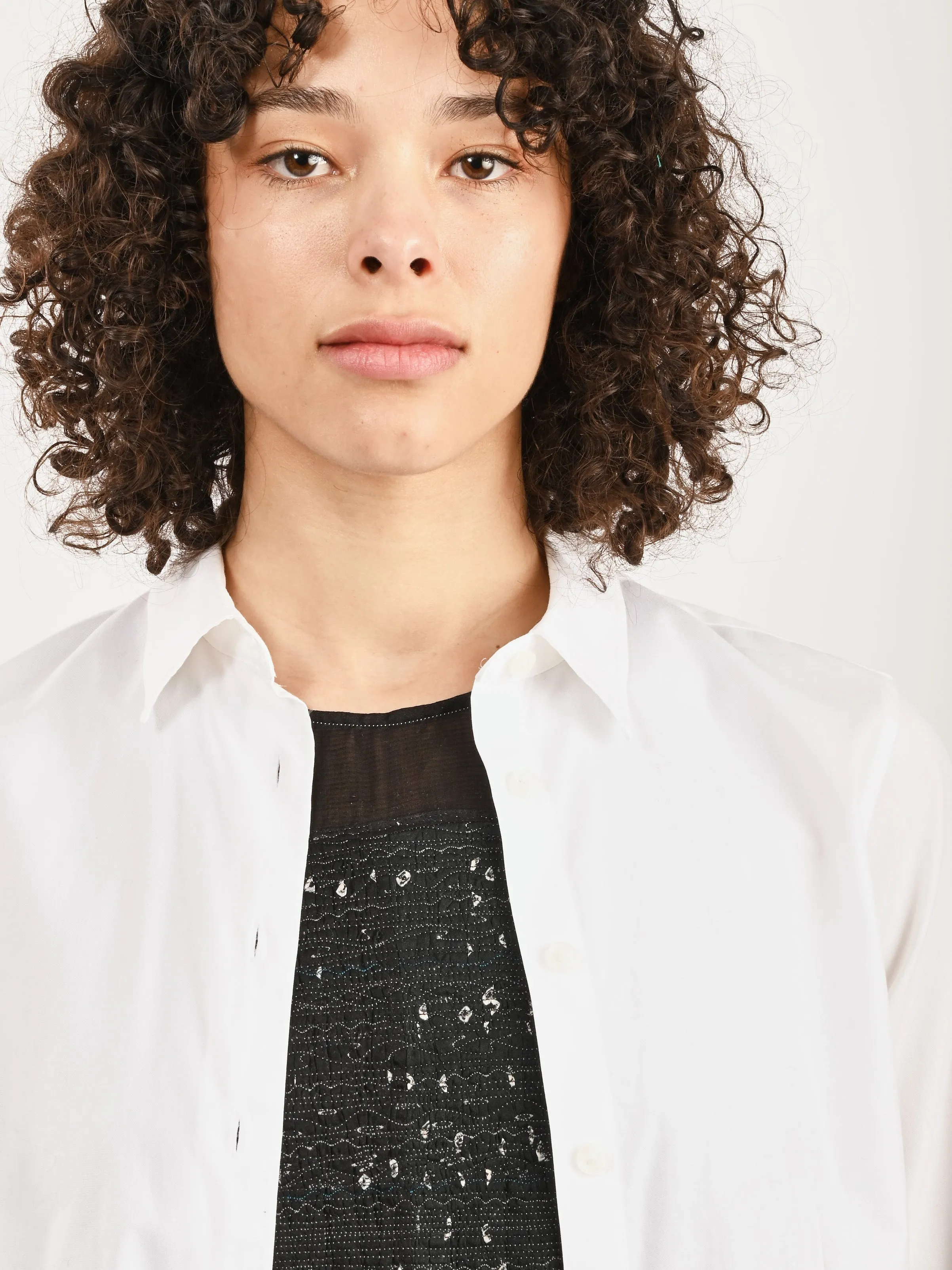 White Arch Button-Up