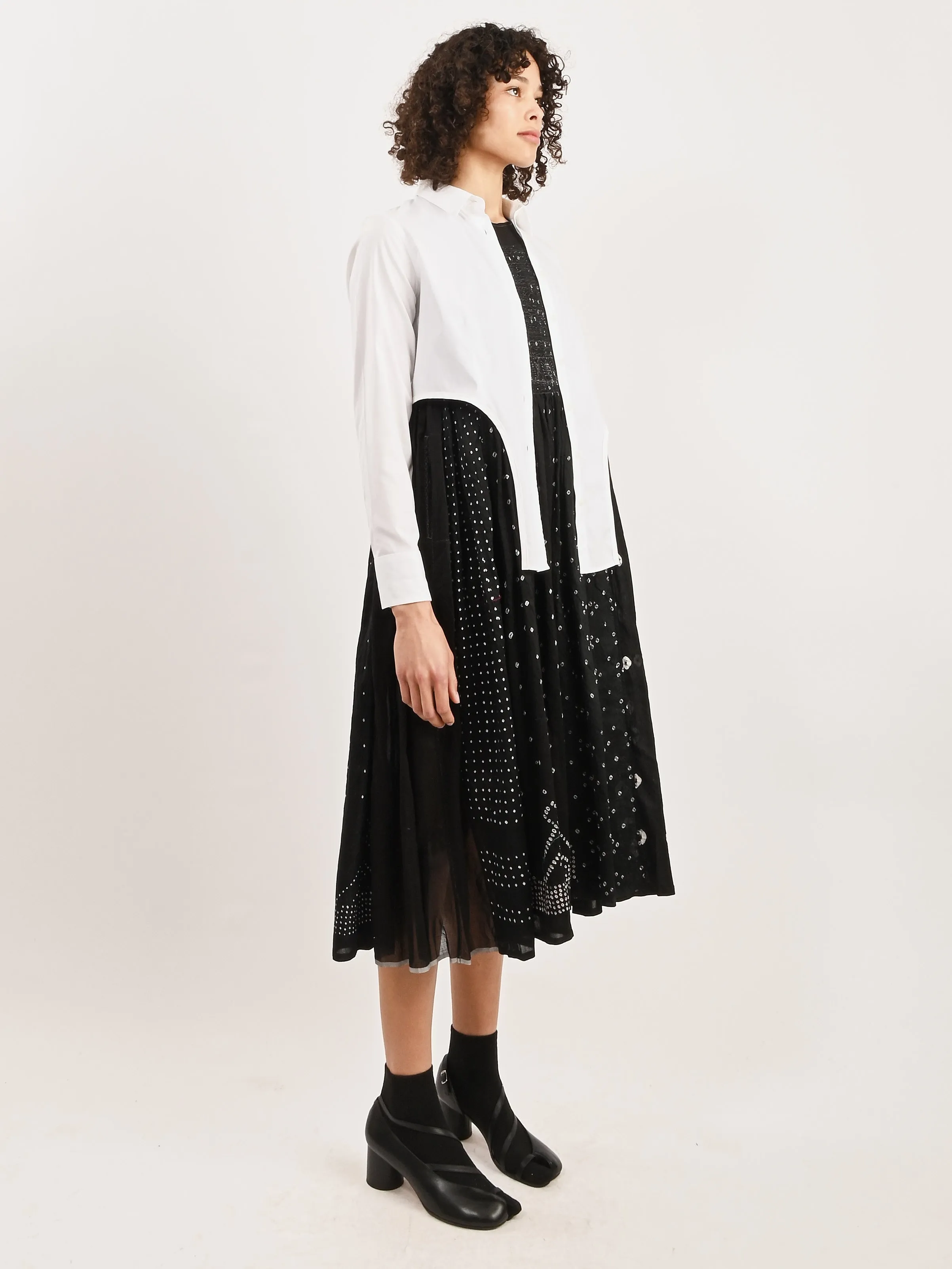 White Arch Button-Up
