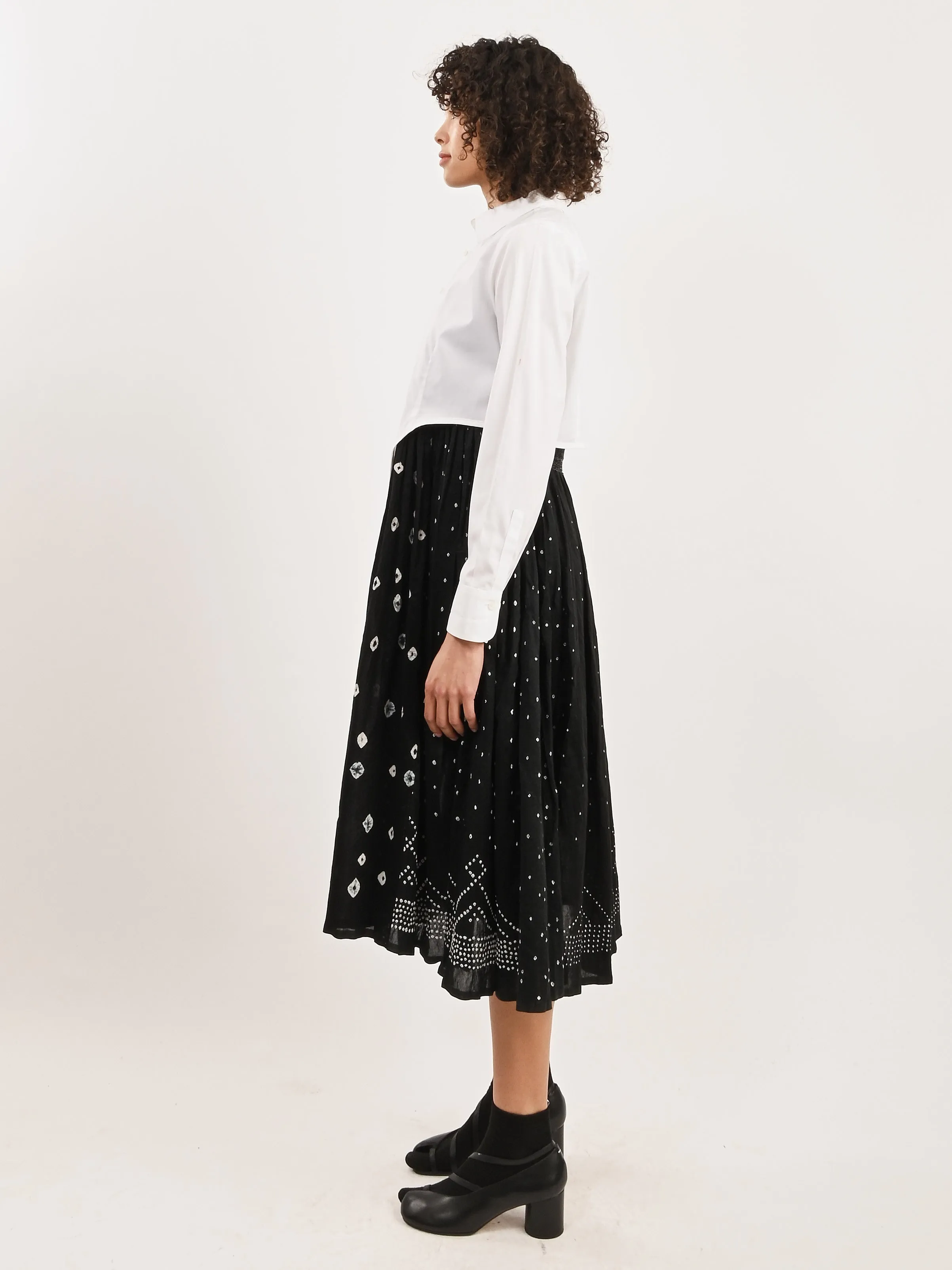 White Arch Button-Up
