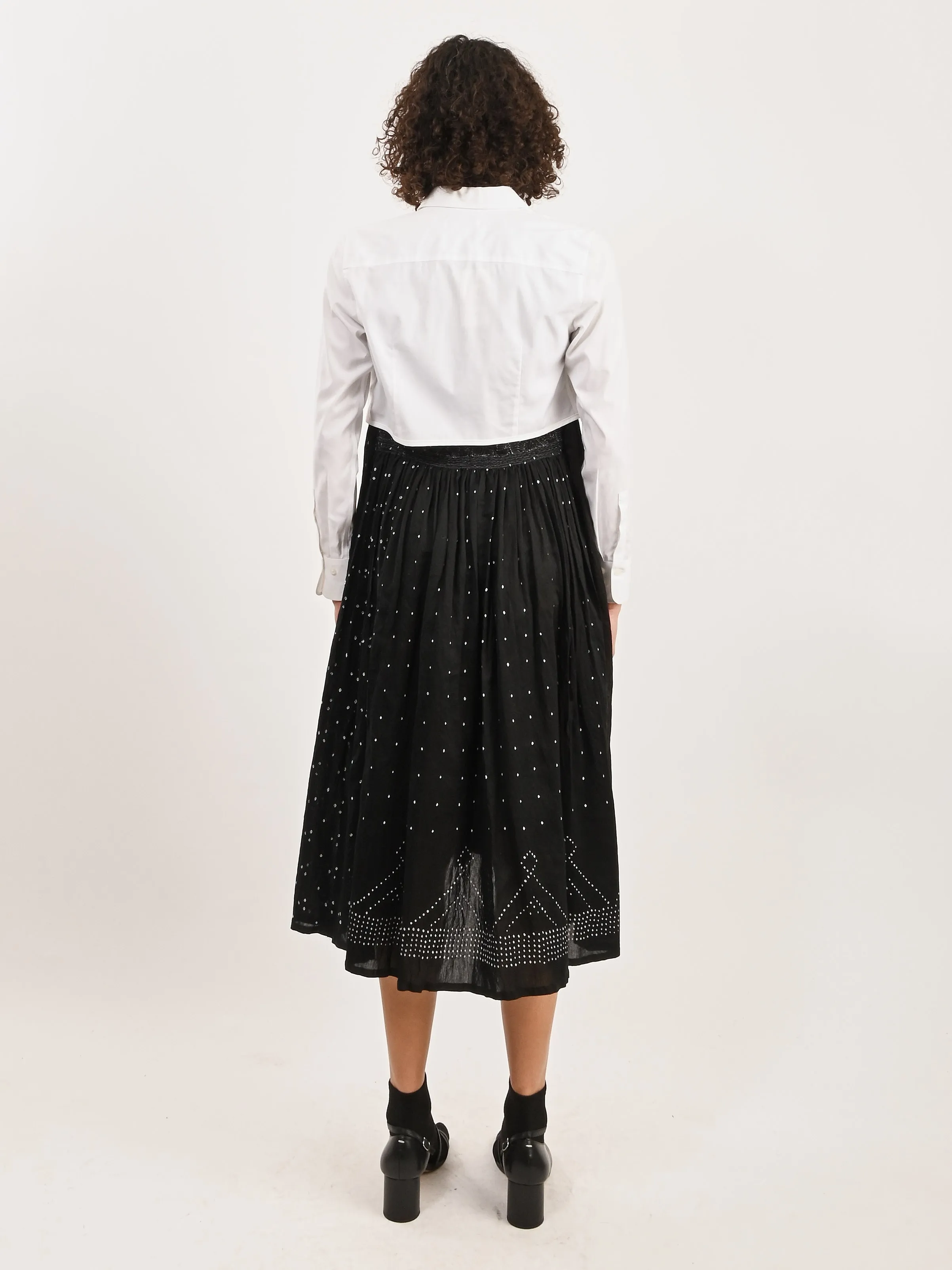 White Arch Button-Up