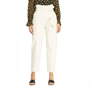 Who What Wear Women's Mid Rise Paperbag Pants Denim