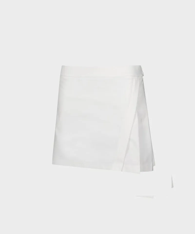 WideAngle: To Side Pleated Culotte L - Off-White