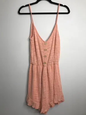Womens Size Sm Misses Orange Altar'd State Romper