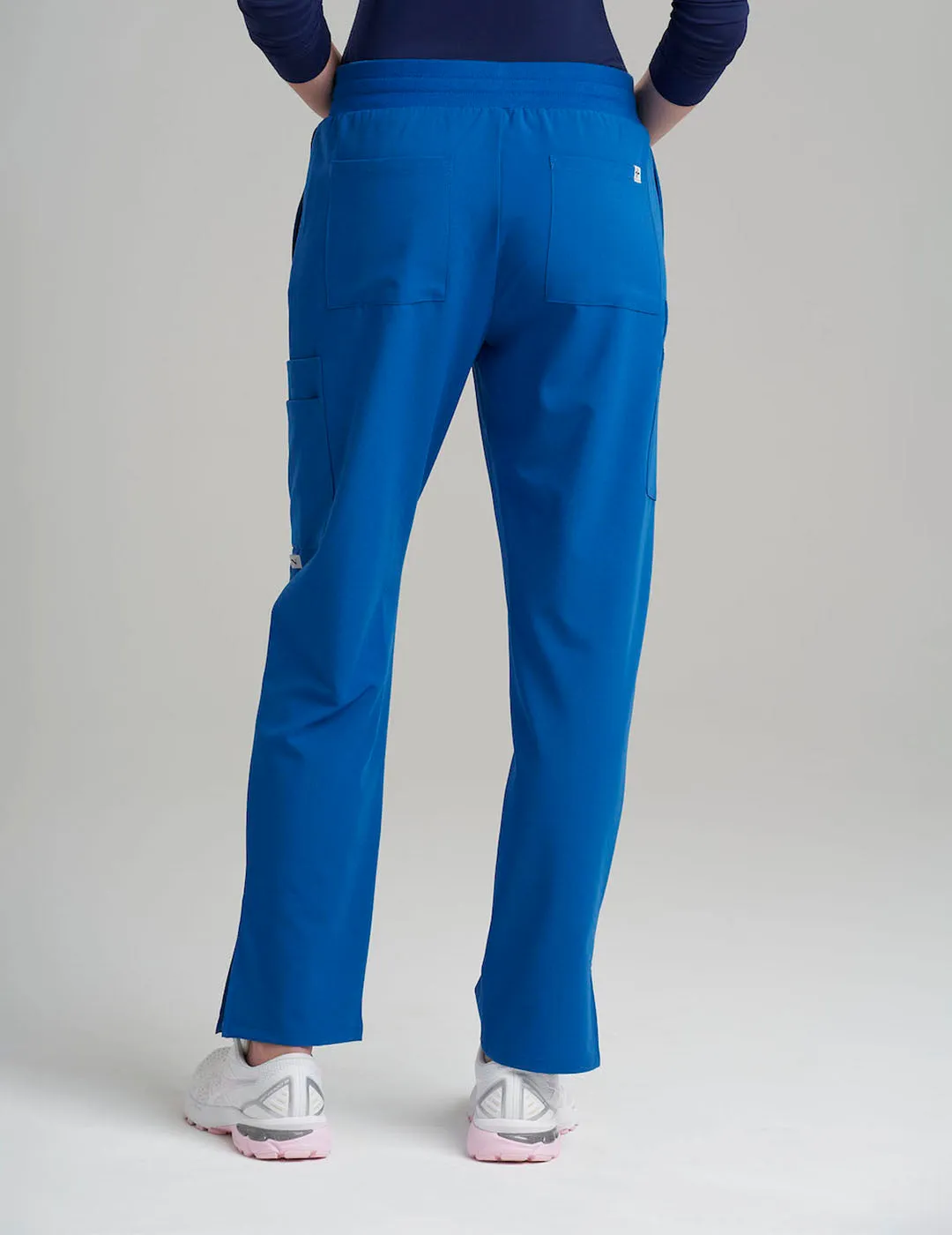 Womens Straight Leg Scrub Pants - Royal Blue