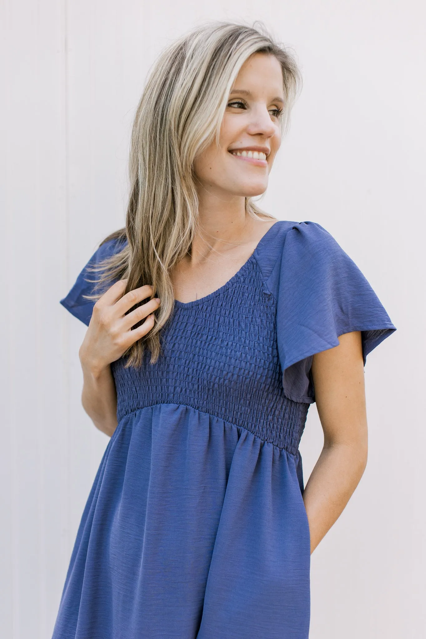X Perfect Cobalt Dress