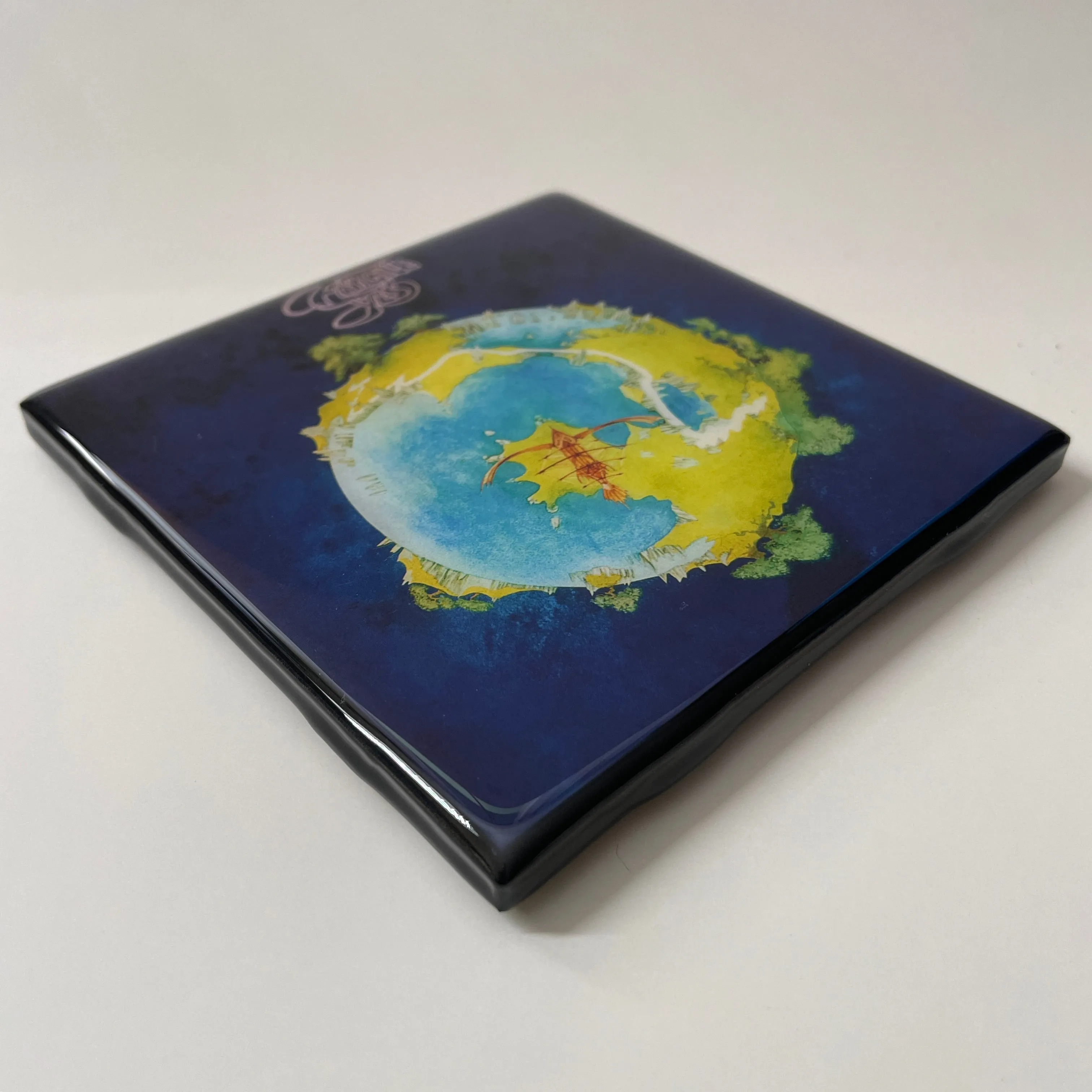 YES Fragile Coaster Custom Ceramic Tile